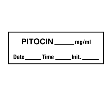 NEVS Tape, Pitocin 1/2" x 500" White w/Black SANT-64